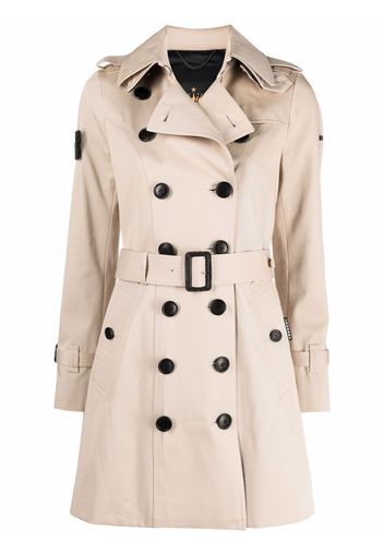 TRENCH LONDON notched-collar double-breasted trench coat - Toni neutri