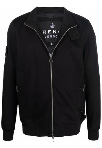 TRENCH LONDON high-neck zip-up jacket - Nero