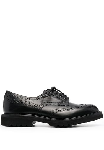 embossed derby shoes