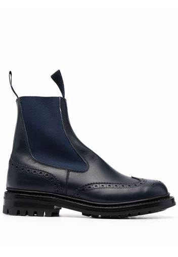 Tricker's Silvia perforated ankle boots - Blu