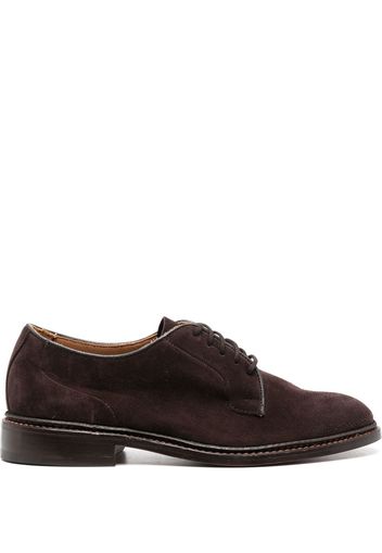 Tricker's almond-toe lace-up oxford shoes - Marrone