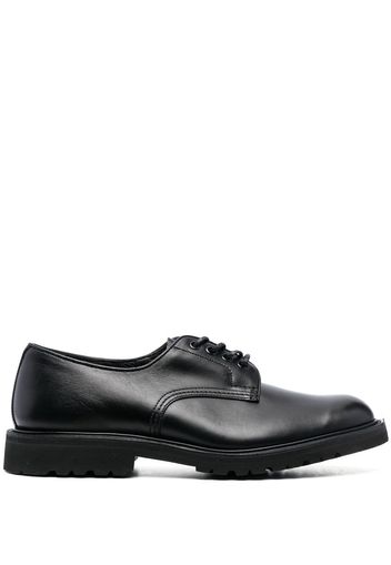 Tricker's lace-up leather Derby shoes - Nero