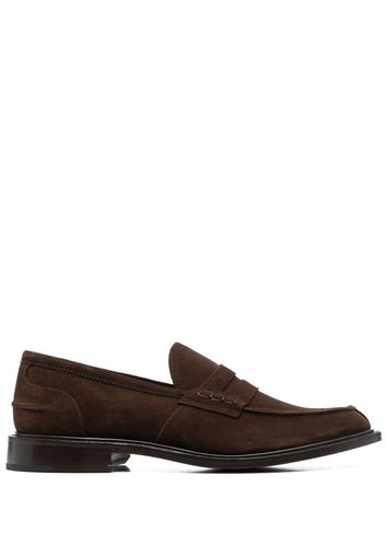 Tricker's James suede penny loafers - Marrone