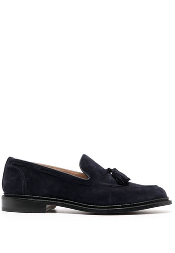 Tricker's tassel suede loafers - Blu