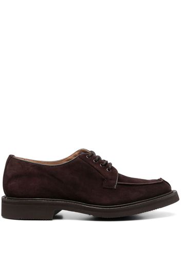 Tricker's Bourton suede derby shoes - Marrone