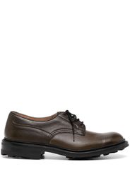 Tricker's lace-up leather loafers - Marrone