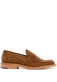 Tricker's slip-on suede loafers - Marrone