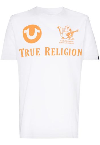 TRUE KUMQUAT LOGO SS TEE WHT ORNG