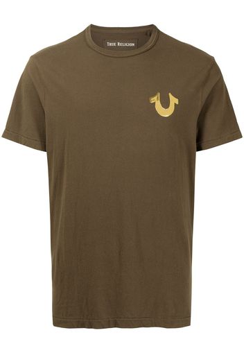 True Religion logo-print cotton T-shirt - Verde