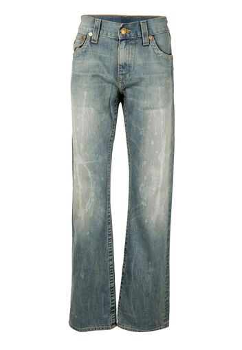 Jeans con effetto schiarito