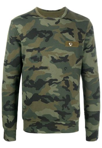 Maglione con stampa camouflage