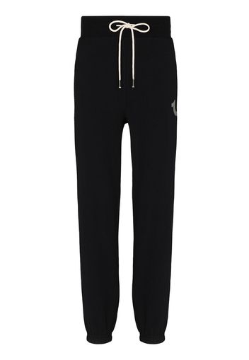 True Religion logo detail track pants - Nero