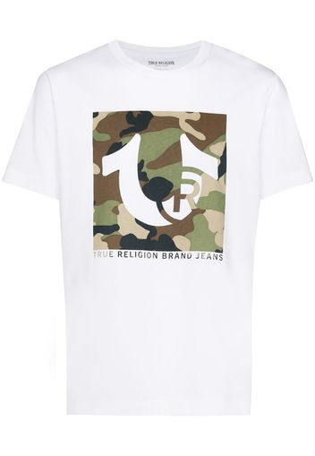 camouflage logo cotton T-shirt