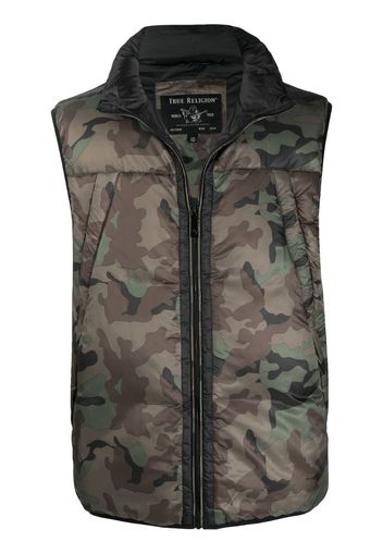 padded camouflage gilet