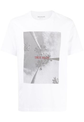 True Religion T-shirt con stampa - Bianco