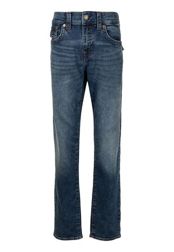 True Religion high-rise straight-leg jeans - Blu