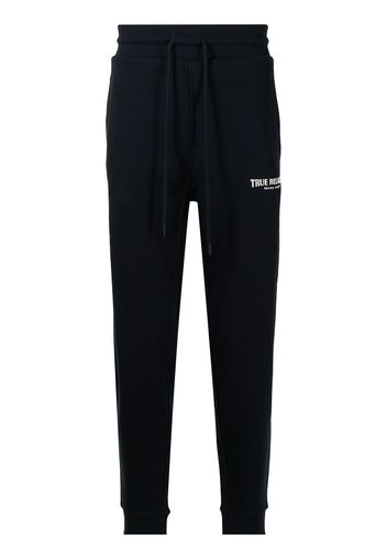 True Religion logo-print track trousers - Blu