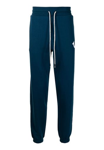 True Religion logo-print track trousers - Blu