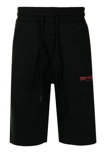 True Religion Shorts sportivi con stampa - Nero