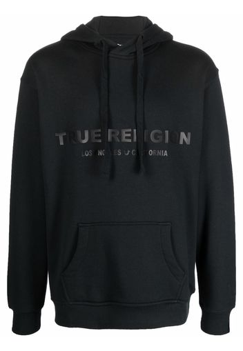 True Religion logo-print hoodie - Nero