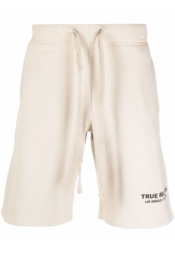 True Religion organic cotton-blend logo-detail shorts - Toni neutri