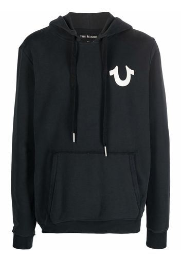 True Religion logo-print hoodie - Nero