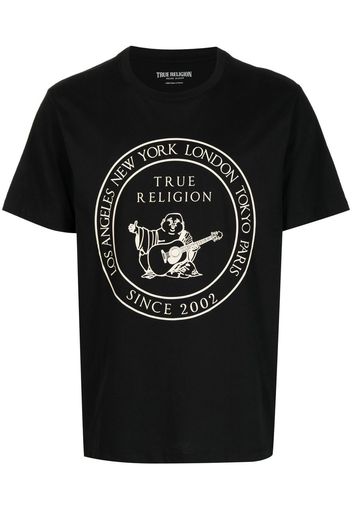 True Religion logo-print cotton T-shirt - Nero
