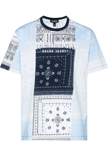 True Religion bandana-print cotton T-shirt - Blu