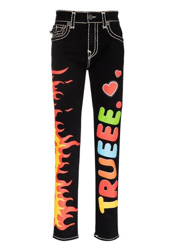 True Religion x Chief Keef Super T straight-leg jeans - Nero