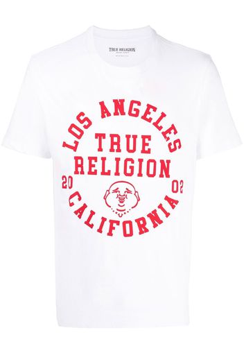 True Religion logo-print short-sleeve T-shirt - Bianco