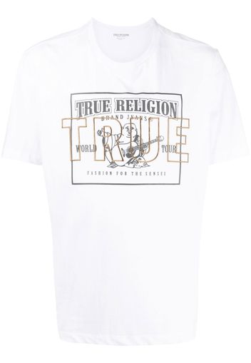 True Religion T-shirt con stampa - Bianco