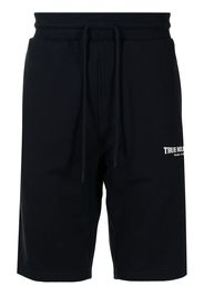 True Religion logo-print track shorts - Blu