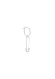 safety pin hoop earring