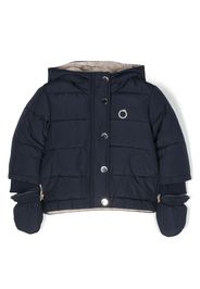 TRUSSARDI JUNIOR Piumino con cappuccio - Blu