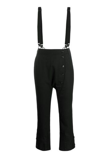 brace detail trousers