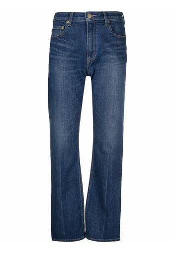 Tu es mon Tresor high-waisted flared jeans - Blu