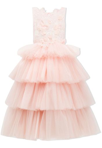 Tulleen tulle tiered skirt dress - Rosa