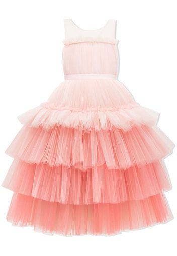 Tulleen tiered tulle maxi gown - Rosa