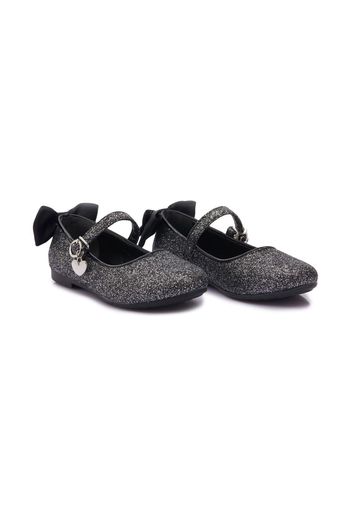 Tulleen bow-detail ballerina shoes - Nero