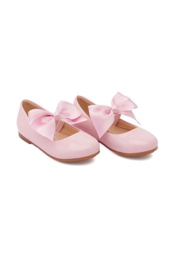 Tulleen bow-detail ballerina shoes - Rosa