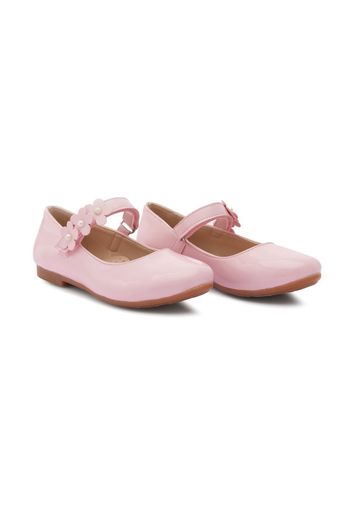 Tulleen floral-strap ballerina shoes - Rosa