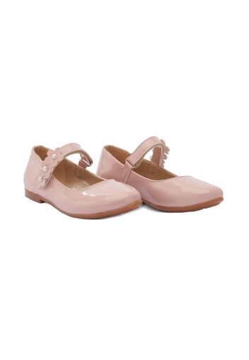 Tulleen floral-strap ballerina shoes - Rosa