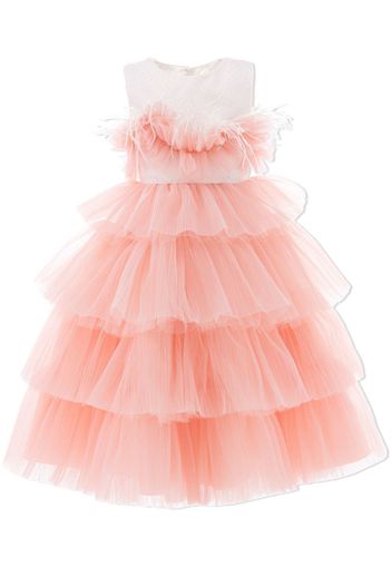 Tulleen Madera tiered dress - Rosa