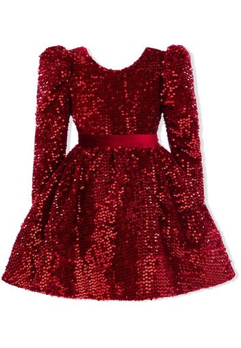 Tulleen Merribrook sequin-embellished dress - Rosso