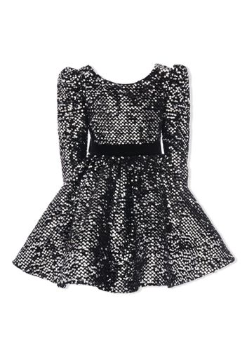 Tulleen Merribrook bow sequin-embellished dress - Nero