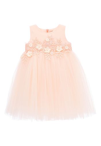 Tulleen floral-appliqué tulle dress - Rosa