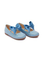 Tulleen bow-detail ballerina shoes - Blu