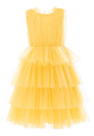 Tulleen tiered tulle dress - Giallo