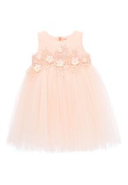 Tulleen floral-appliqué tulle dress - Rosa