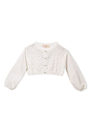 Tutu Du Monde Crystal long-sleeve cardigan - MILK